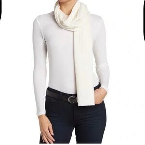NEW NWT Allsaints Chalk Rib Mix beige  Scarf